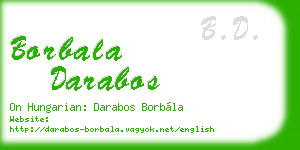 borbala darabos business card