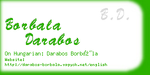 borbala darabos business card